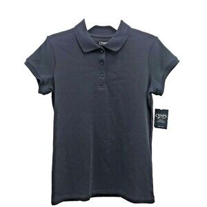 Chaps EST. Girls School Approved Short Sleeve Black Tunic Top X-Large (16), New